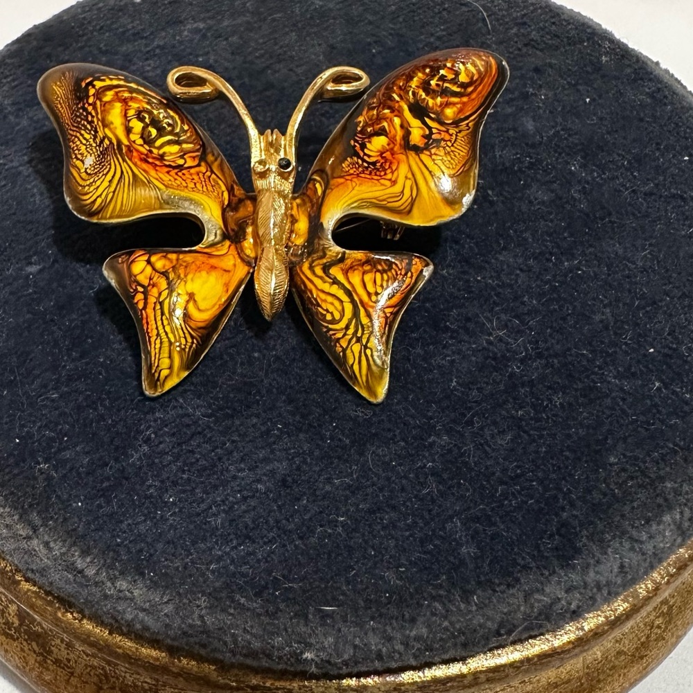 Vintage butterfly brooch